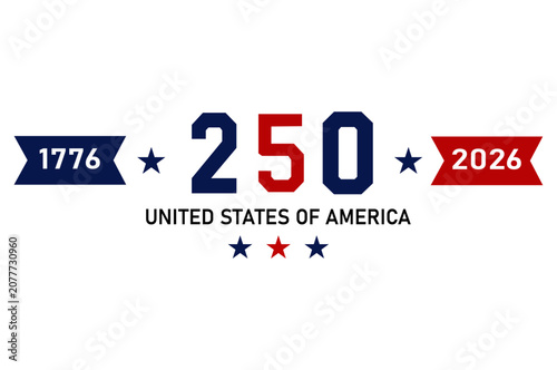 Obraz na plátne United States postage stamp with 250 denomination and red border for futuristic