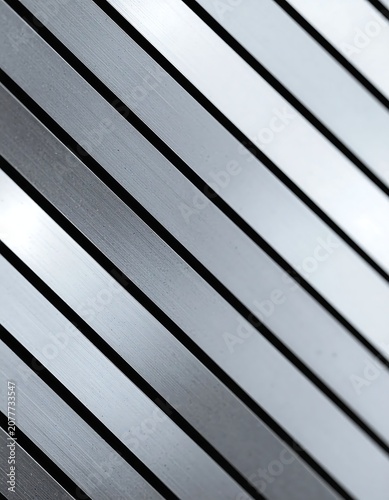 Close-up View of Textured Metal Surface with Diagonal Lines.