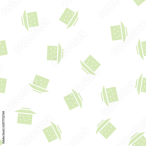 Foto tofu cheese glyph vector seamless pattern