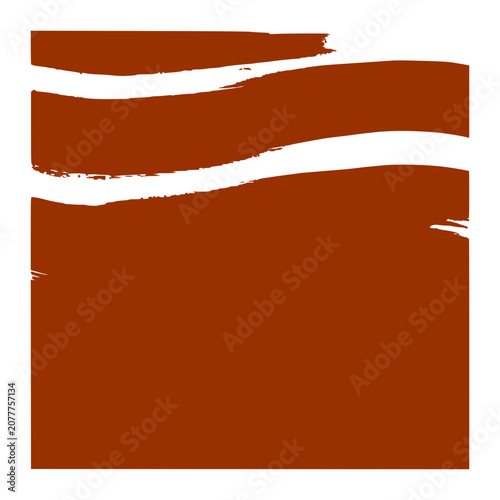 Abstract brush strokes background with brown and white paint