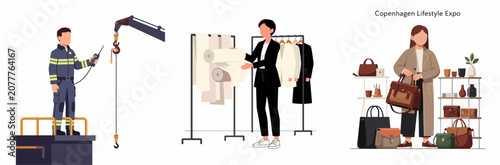 Copenhagen Lifestyle Expo: Industrial, Fashion, and Accessories Display