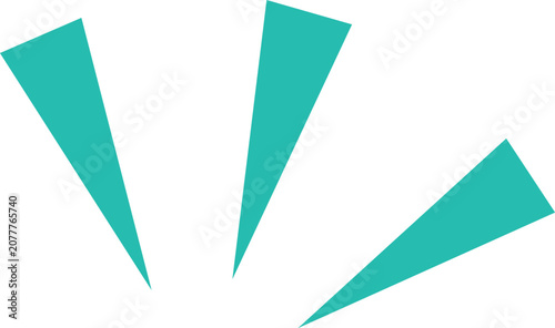 Fotografie Comic emphasis lines vector illustration