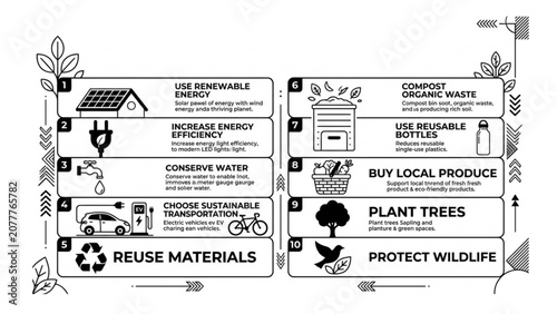Photos 10 Simple Eco-Friendly Habits to Reduce Environmental Impact and Build a Sustain