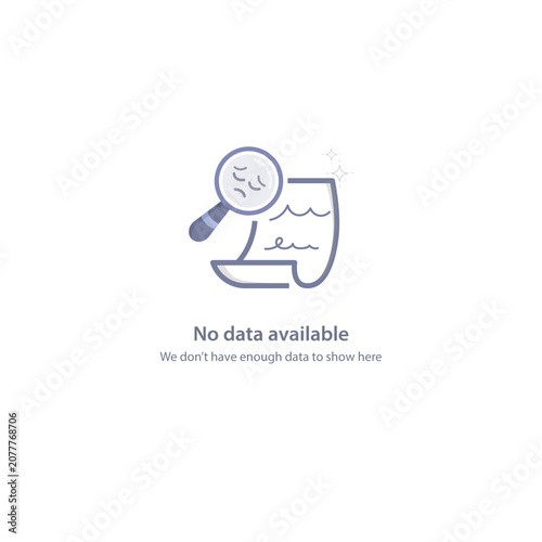 No data to show Empty state ui illustration