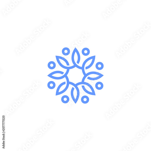 flower logo outline graphic abstract download