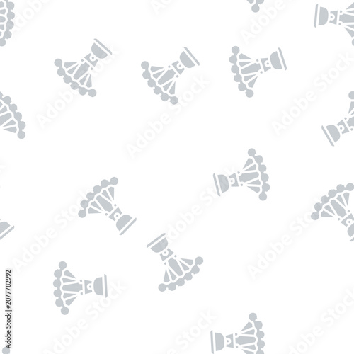 Quadro em tela parachute food glyph vector seamless pattern