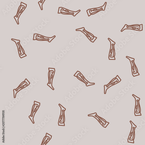 Quadro su tela hairline fracture line seamless pattern hairline fracture thin line illustration