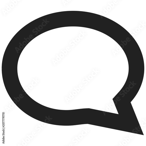 Minimal Chat Message Icon Vector