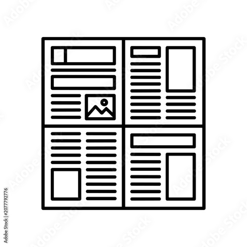 Newspaper Template Design Layout.
