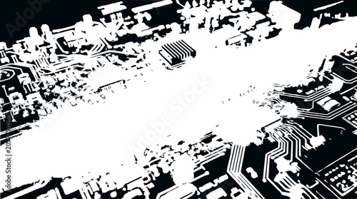 Abstract Digital Circuit Board Background, Technology Concept