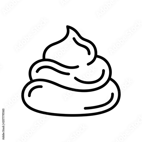 Konstfotografi Pile of Poop Icon Illustration.