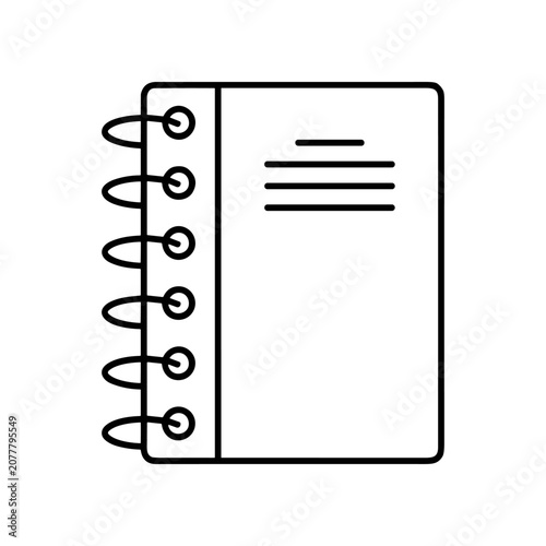 Spiral Bound Notebook with Lines.