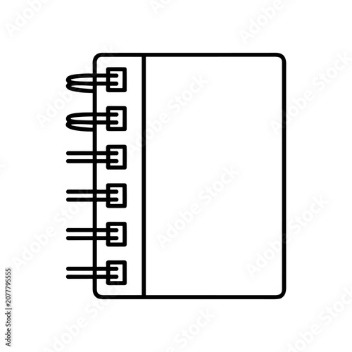 Spiral Bound Notebook Paper Book.