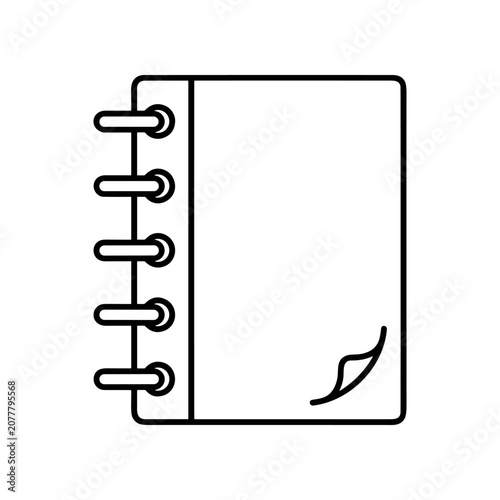 Ringed Notebook with Blank Cover.