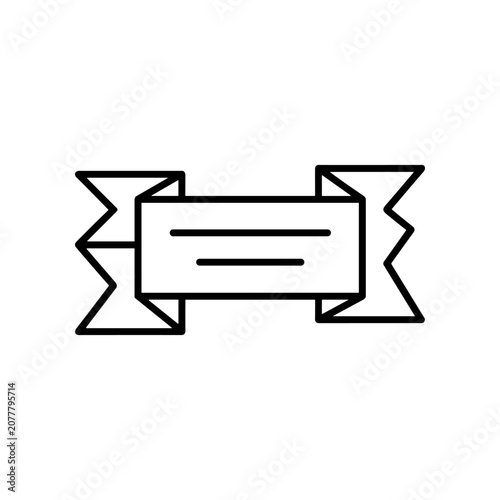 Black and white label icon design.