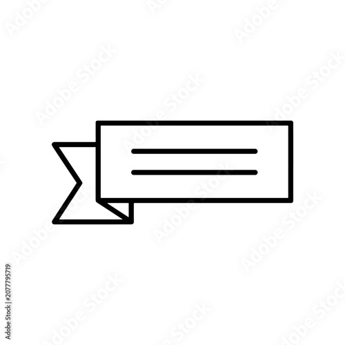 Simple black label icon design.