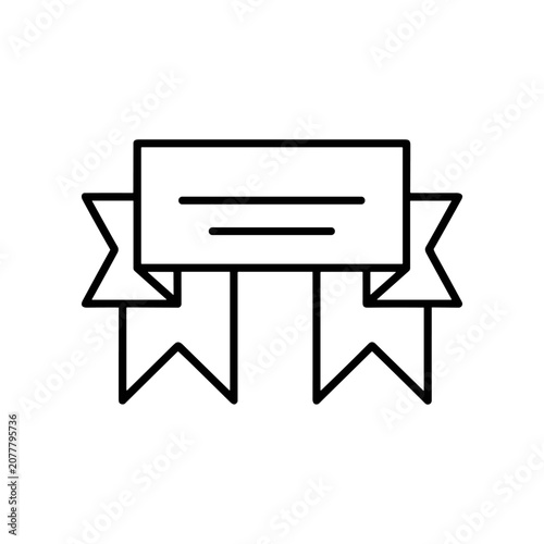 Ribbon Banner Label Icon Design.