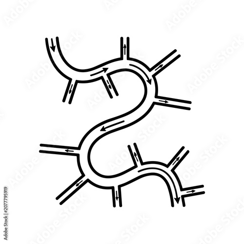 Detailed illustration of a neuron cell.