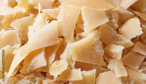 banner of flakes of parmesan cheese italian hard parmigiano reggiano cheese from reggio emilia region close up