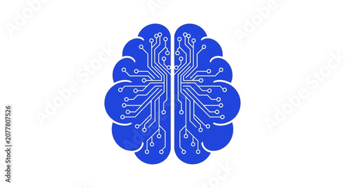 Conceptual illustration of a technological brain symbolizing artificial intelligence and innovation