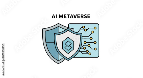 Metaverse security with protective shields and circuit board