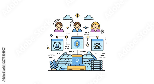 Decentralized blockchain network with user connections