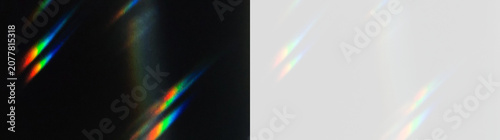 Foto Rainbow spectrum artwork featuring crystal brilliance, diffraction glow, prism r