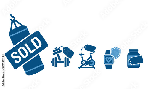 Daily Life Use Fitness And Health Icons
