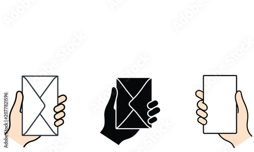 Three hands holding smartphones with crossed screen icons.