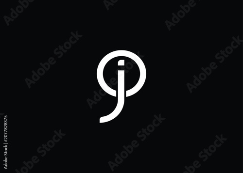 Cuadro en lienzo JO creative modern lettermark logo for modern branding and corporate identity de