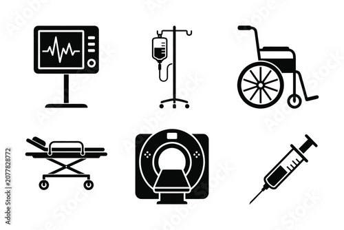 Medical Equipment Icons Set