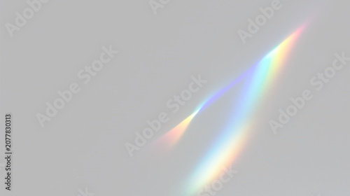 Obraz na płótnie Rainbow crystal artwork featuring diamond sparkle, diffraction glow, specular re