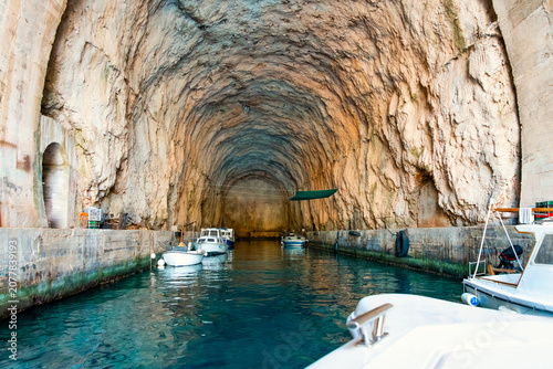 Photos Submarine bunker on the island of Brac near Milna (Croatia)