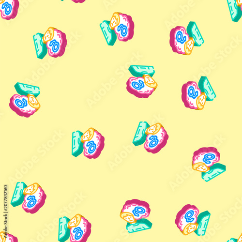 Obraz na plátne erectile dysfunction isometric seamless pattern