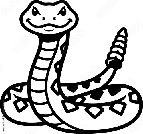 Quadro su tela rattle snake