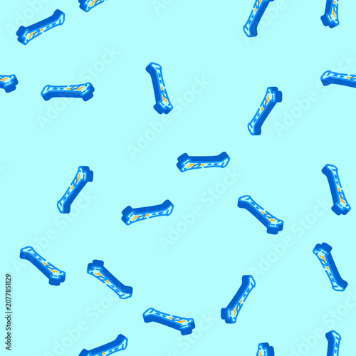 Bild auf Leinwand bone crack fracture injury isometric seamless pattern