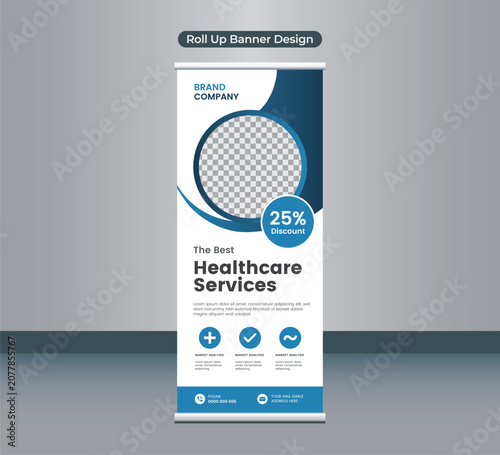 Medical Services & Healthcare Roll-Up Banner Template