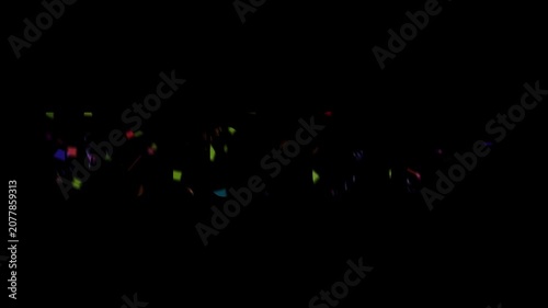 Video in text effect Mardi Gras