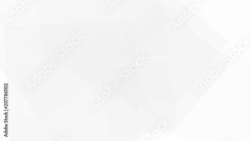 Abstract white geometric polygons shifting subtly to create a clean minimalist background for professional business presentation templates.