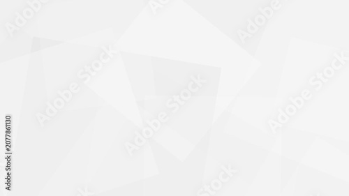White and grey abstract geometric background with overlapping transparent rectangles for professional corporate presentation templates