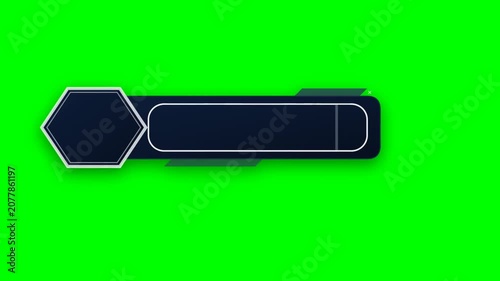 Professional Lower Third Presentation Template with Hexagonal Profile and Dark Text Bar for Video Editing Projects