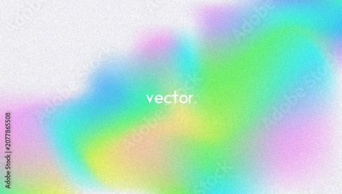 Noise Gradient Background. Abstract Grainy Bg In Pink, Purple And Blue Colors. Iridescent Hologram. Pearlescent Holographic Texture With Rainbow Foil. Watercolour Splash In Pearl Mesh Style