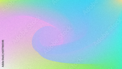 Noise Gradient Background. Abstract Grainy Bg In Pink, Purple And Blue Colors. Iridescent Hologram. Pearlescent Holographic Texture With Rainbow Foil. Dust Overlay On Aesthetic Summer Wall