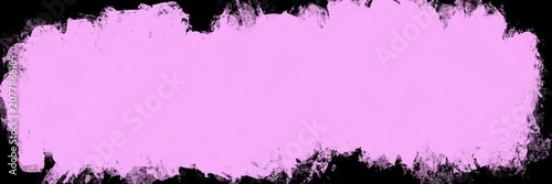 Bright pastel pink grunge paint smear. Wide artistic brush overlay for social media banners, collage art, and modern digital backgrounds.

