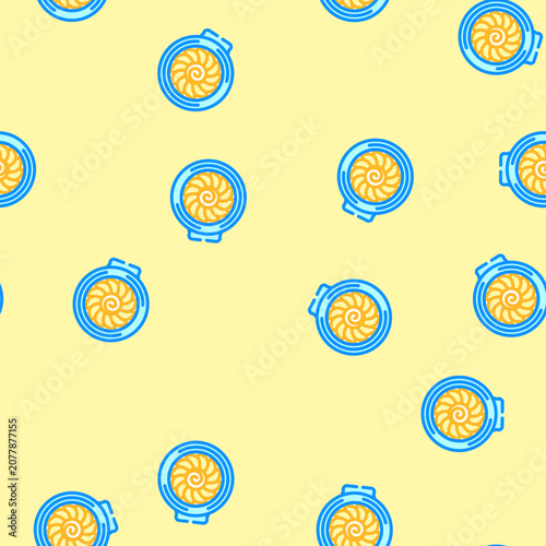Canvastavla jet engine aeronautical engineer vector seamless pattern jet engine aeronautical