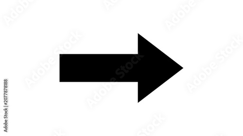Right arrow sliding continuously toward the right