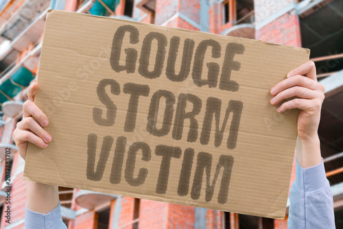 Foto "Gouge storm victim" Profiteers target those affected by disasters