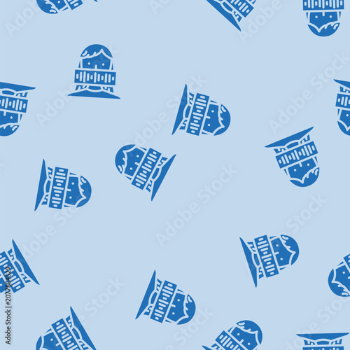 Obraz na płótnie speech waveform natural language processing nlp glyph vector seamless pattern