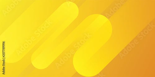 Abstract Yellow and Orange Diagonal Geometric Background with Rounded Shapes
