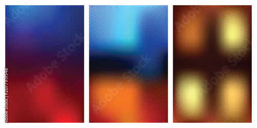 Wavy Patterned Gradient Backgrounds In Vertical Layout
